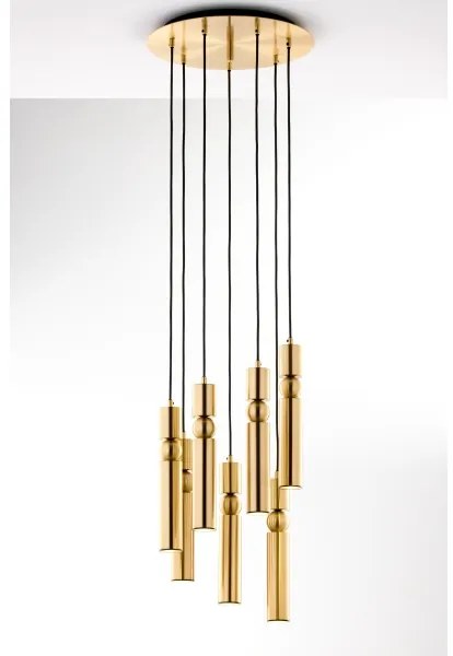 Jupiter 2021 - Csillár zsinóron ALAS 7xGU10/10W/230V arany