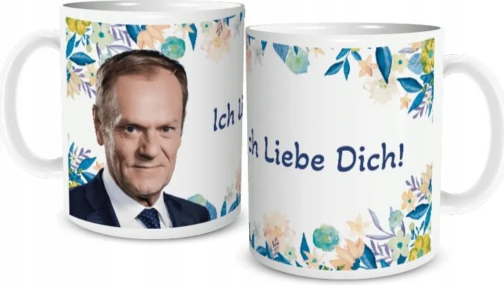 Donald Tusk vicces bögre Ich Liebe Dich! ajándék