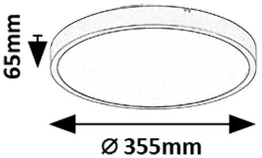 Rabalux 71438-LED dimmelhető fürdőszobai lámpa ALENZO LED/24W/230V IP44 fekete + távirányító