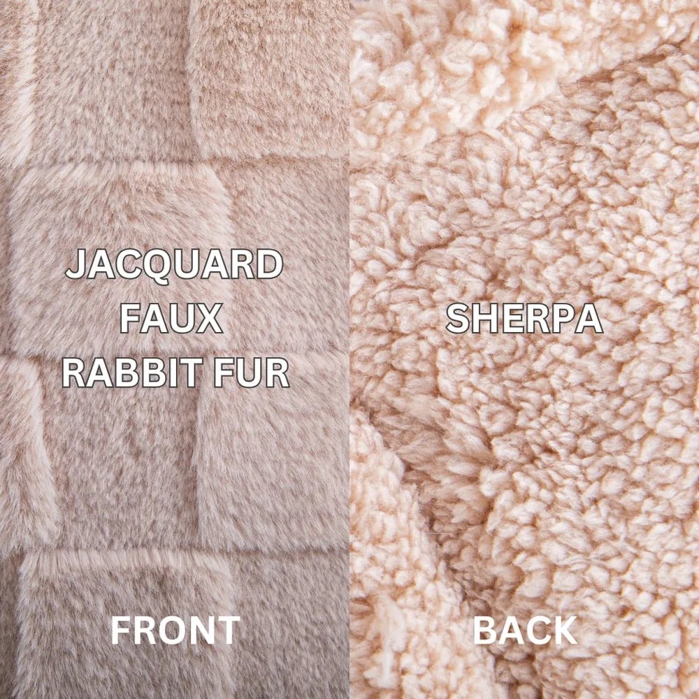 Barna mikroplüss takaró 150x200 cm Rava – Tiseco Home Studio