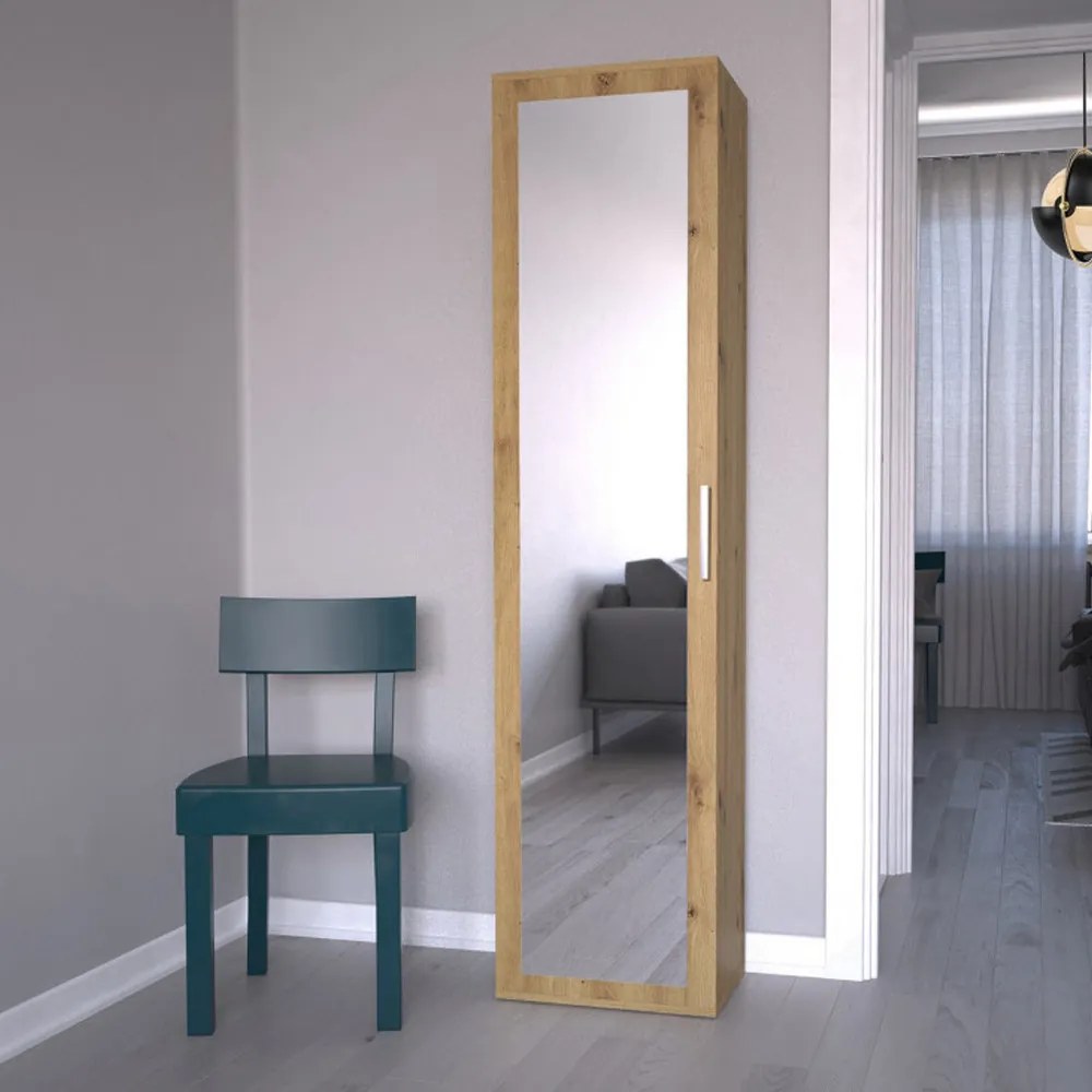 Shannan Duo tükrös szekrény, 50x180x35 cm, tölgy