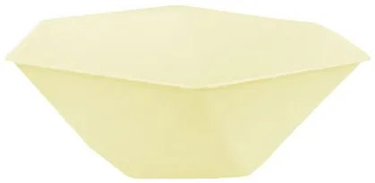 Sárga Vert Decor hatszögletű mélytányér 6 db-os 15,8 cm
