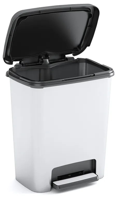 KIS Hulladékgyűjtő Compatta Style Acél 35L, ezüst