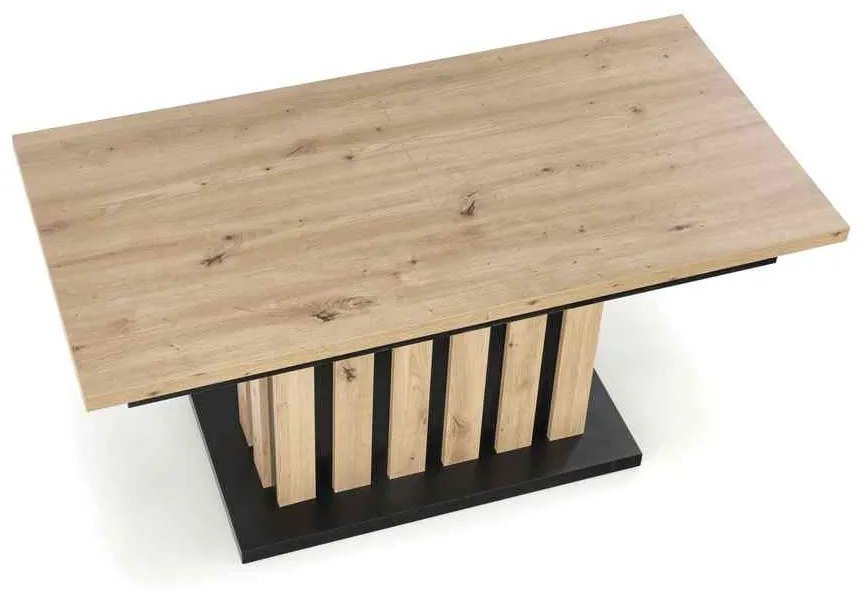 Baretti dohányzóasztal, artisan tölgy / fekete