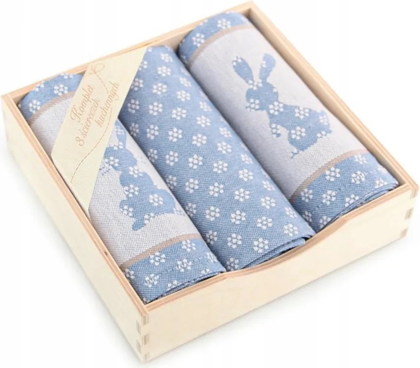 Húsvéti törlőkendő szett 3 db-os kék