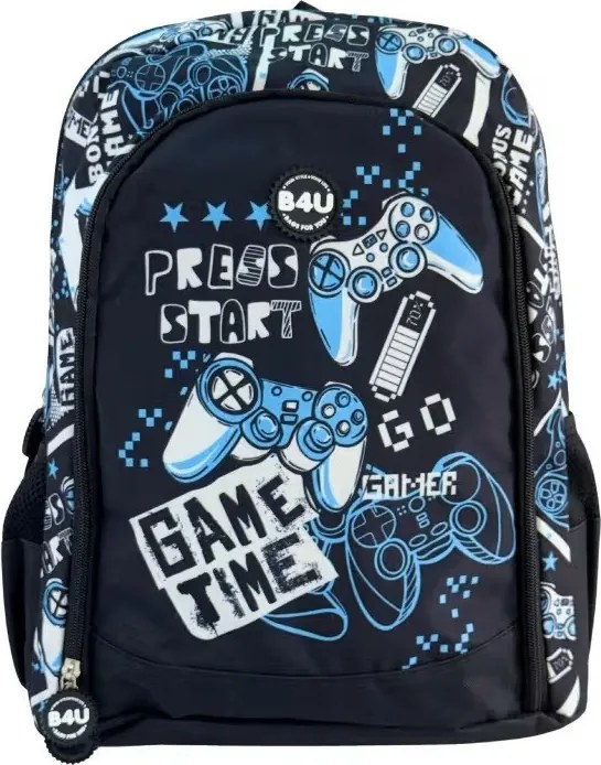 Gamer Press Start iskolatáska, táska 43 cm