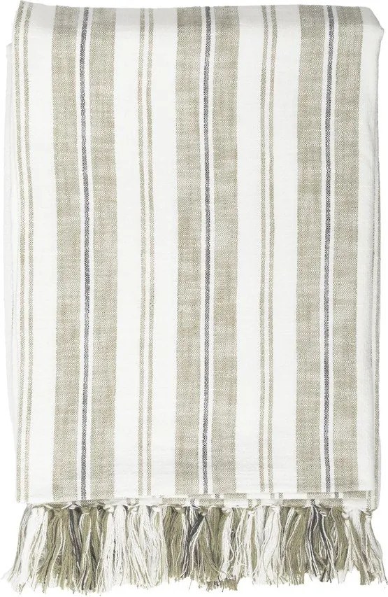 Zöld pamut takaró 150x200 cm Indira – Tiseco Home Studio