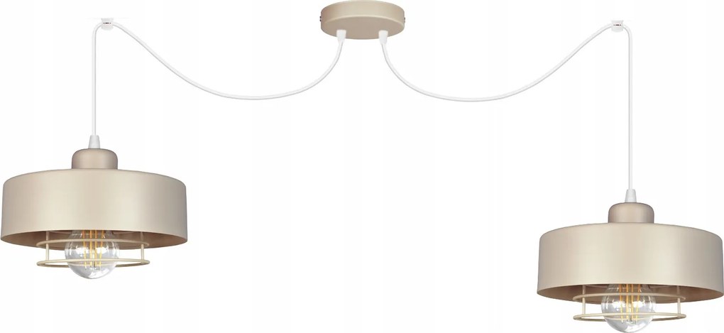 Mennyezeti függőlámpa csillár Pók Loft Spiro bézs mennyezeti lámpa asztal