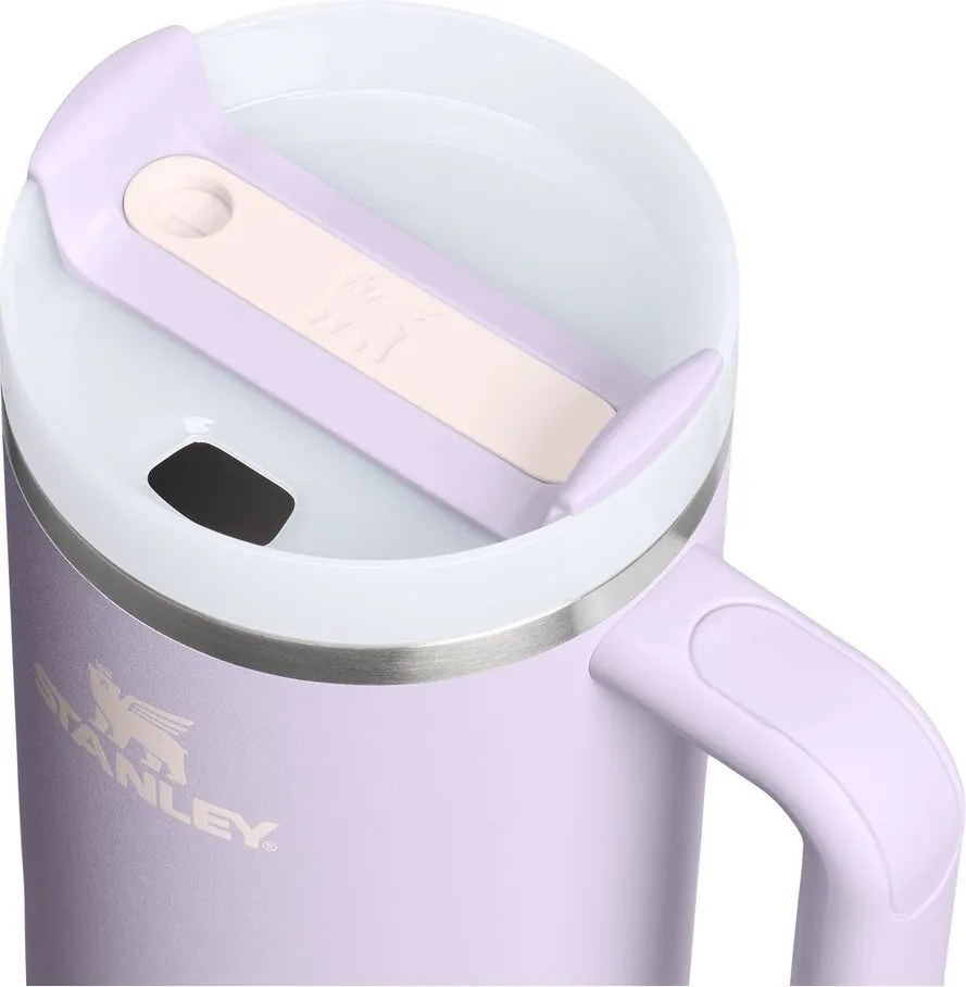 Levendula színű rozsdamentes acél termosz szívószállal 890 ml Quencher H2.O FlowState™ Tumbler Purple Dust – Stanley