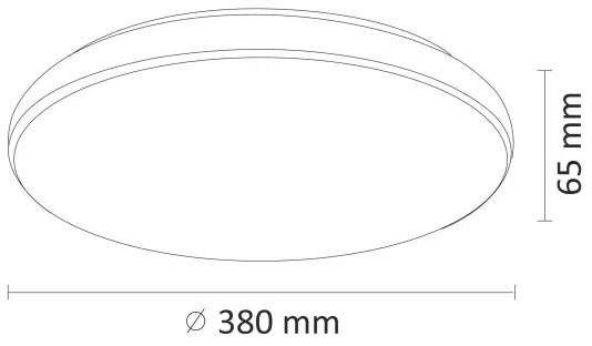 LED Szabályozható mennyezeti lámpa DESERT LED/24W/230V távirányítóval