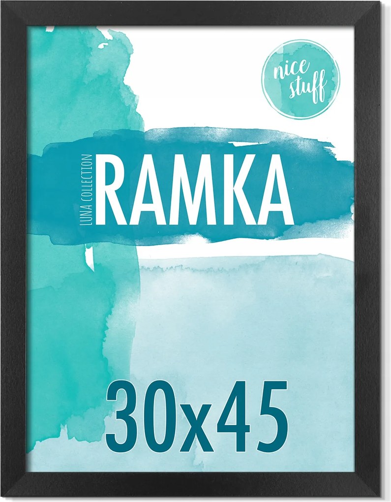 Keret 30x45 Képkeret 30x45 Képkeret fekete Mdf keret