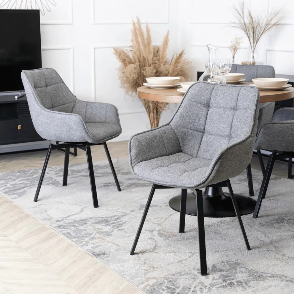 Forgó Étkezőszék Szürke Színben. LUNA 2