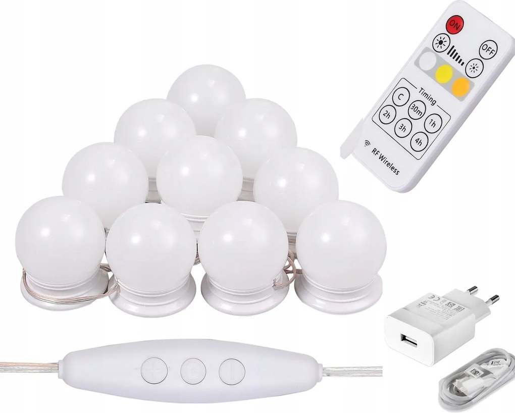 Led tükör világítás 3000-6500K Cct távirányító Makeup