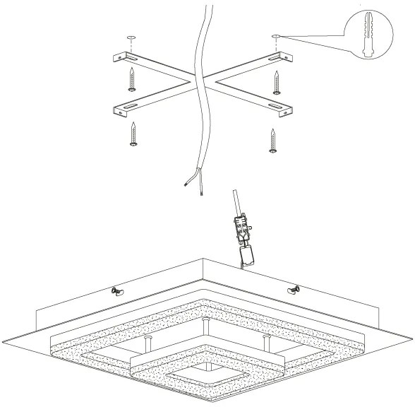 Eglo 99327 - LED Mennyezeti lámpa FRADELO LED/12W/230V