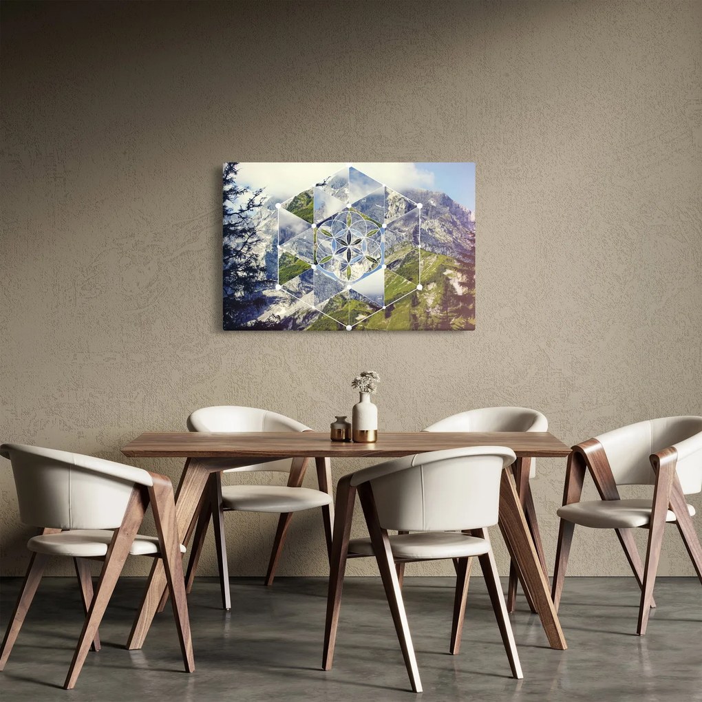 Kép - Geometriai ábra (90x60 cm)
