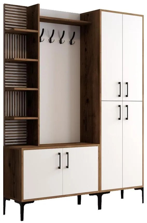 Előszobafal Viyana DA - Walnut, White