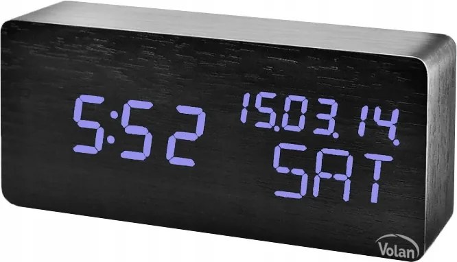 Óra Ébresztőóra Fa Led Elektronikus Digitális Álló – Hőmérő Dátum