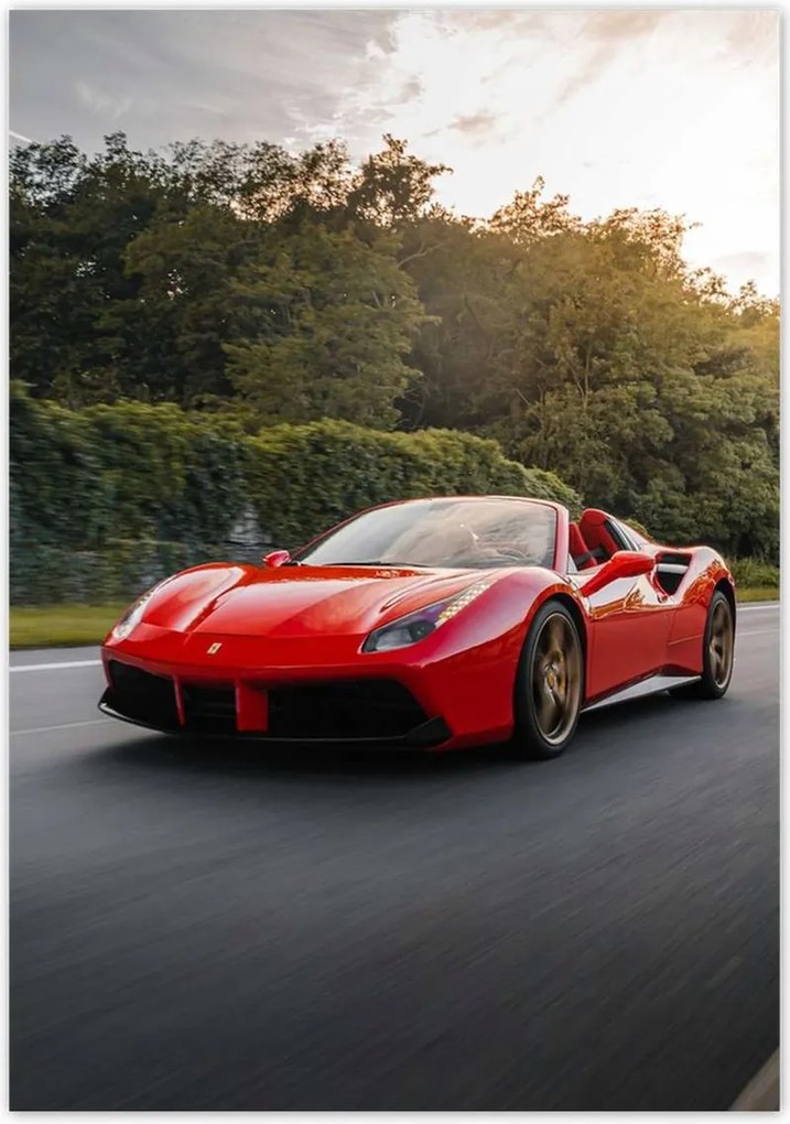 Poszterek 70x100 Piros Ferrari út