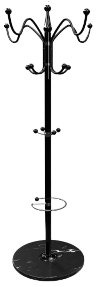 TENZY fogas márvány talapzattal, 37x173cm, fekete Casaria