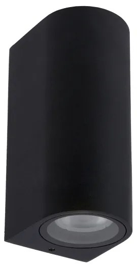 Lucide 69801/02/30 - Kültéri fali lámpa ZARO 2xGU10/35W/230V IP44 fekete
