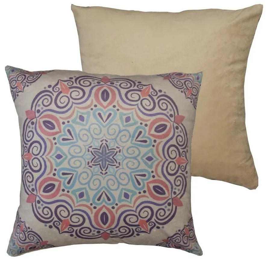 Karma mikroplüss párnahuzat, bézs, 40 x 40 cm