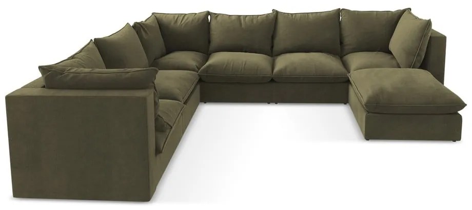 Khaki sarokkanapé (bal oldali-U alakú) Manao – Makamii