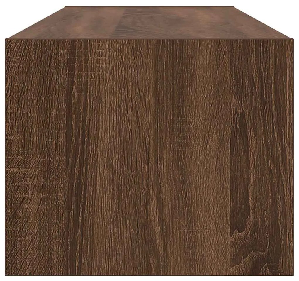 barna tölgy színű szerelt fa TV-szekrény 100x31x25,5cm
