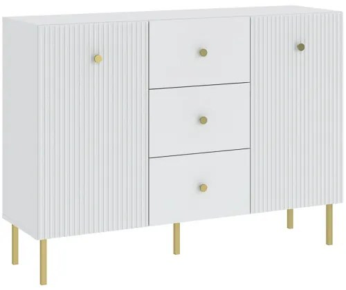 Komód Fehér Színben. VIENA CABINET 135 cm.