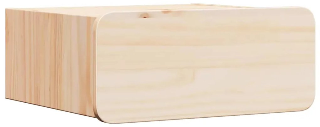 Éjjeli asztal fiókkal Barna 39 x 34 x 16.5 cm Tömör fenyőfa