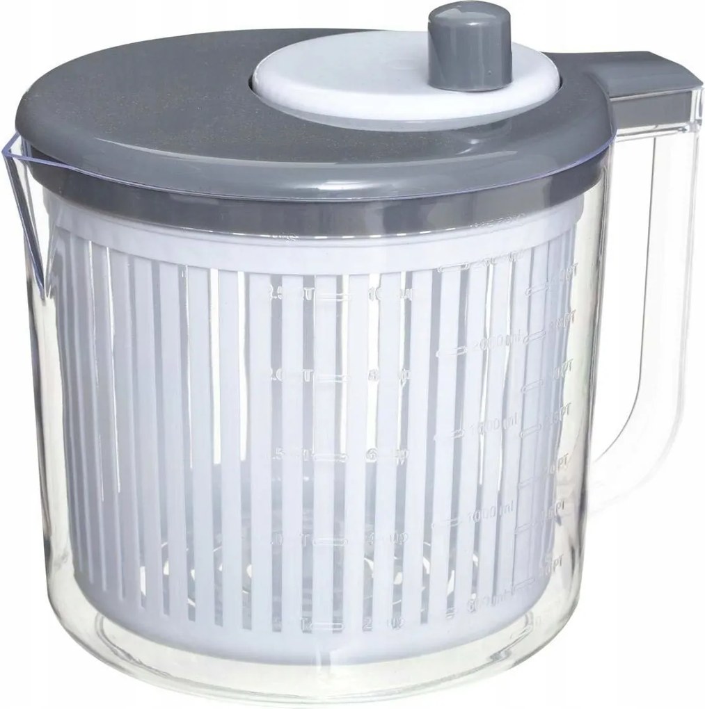 Zöldséglecsepegtető Saláta Centrifuga Fehér 2,5 L