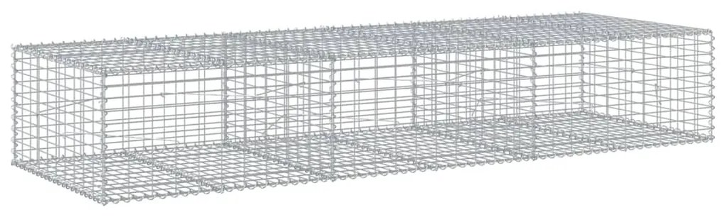 horganyzott vas gabion kosár fedéllel 300 x 100 x 50 cm