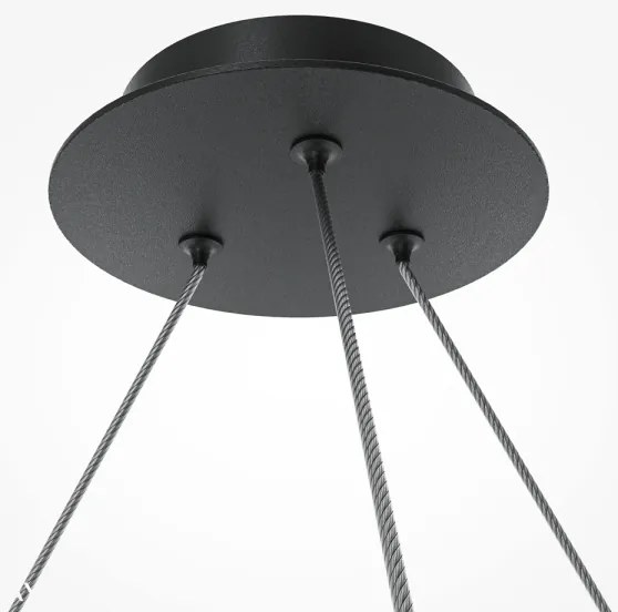 Maytoni MOD317PL-06B - Csillár zsinóron BALANCE 6xG9/40W/230V fekete