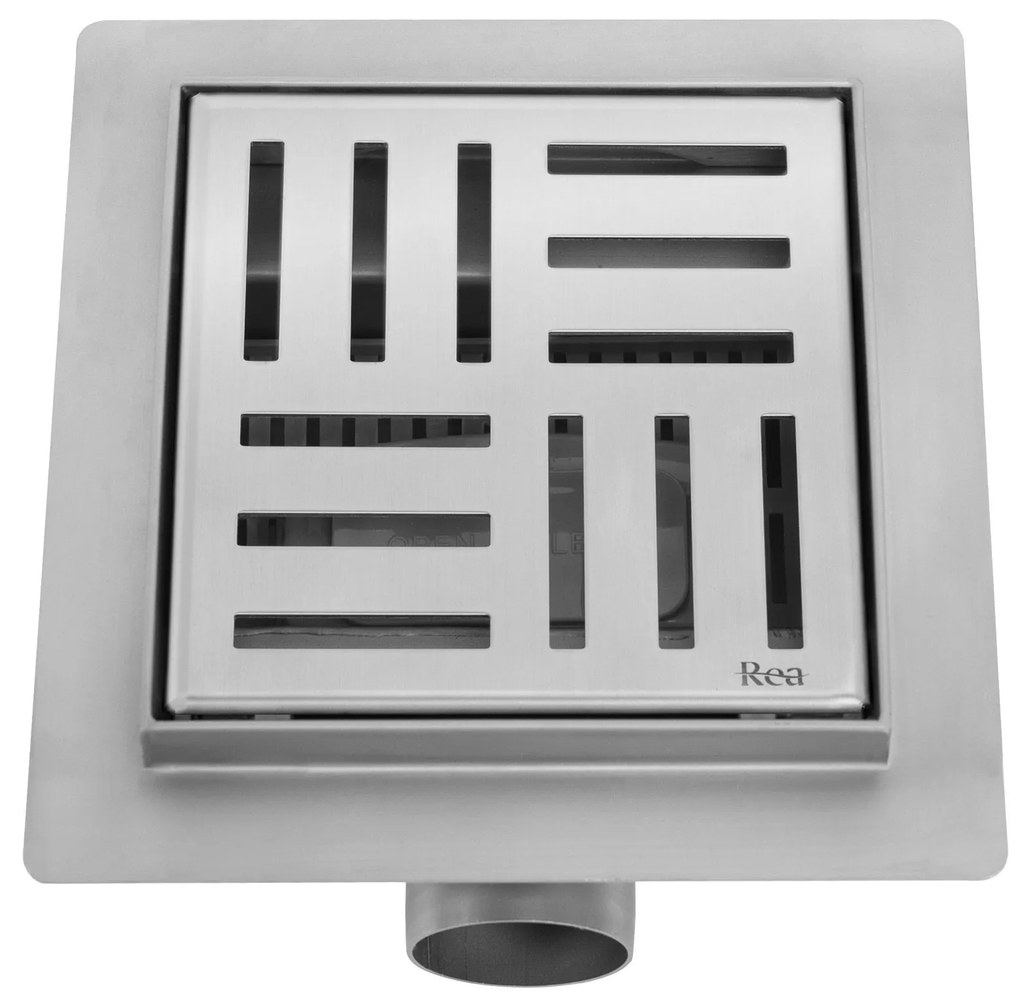 Rea, Vízelvezető csatorna REA CROSS 120x120 Nikkelkefe, REA-G6200