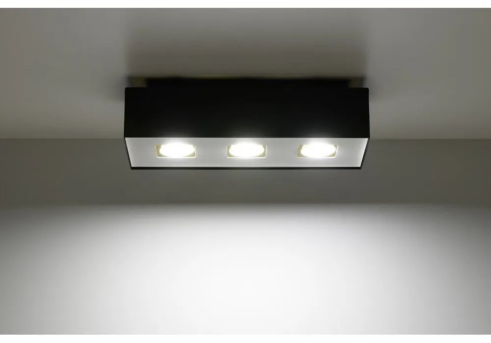 Hydra fekete mennyezeti lámpa - Sollux