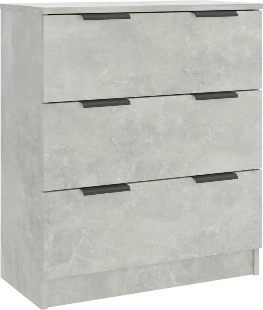 vidaXL betonszürke szerelt fa tálalóasztal 60 x 30 x 70 cm