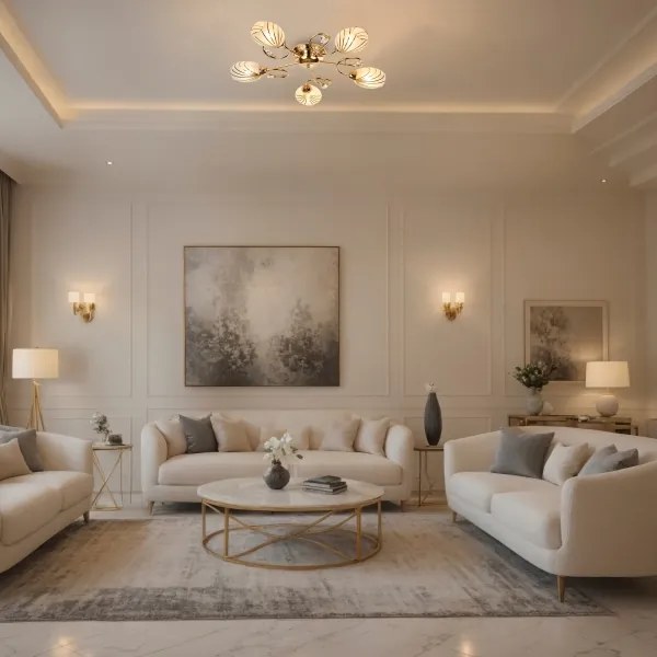 Brilagi - Felületre szerelhető csillár MEGAPOLIS 5xE14/60W/230V arany