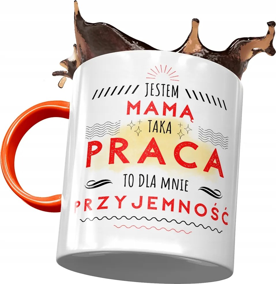 Narancssárga bögre Anyák napjára, fényképes nyomtatással