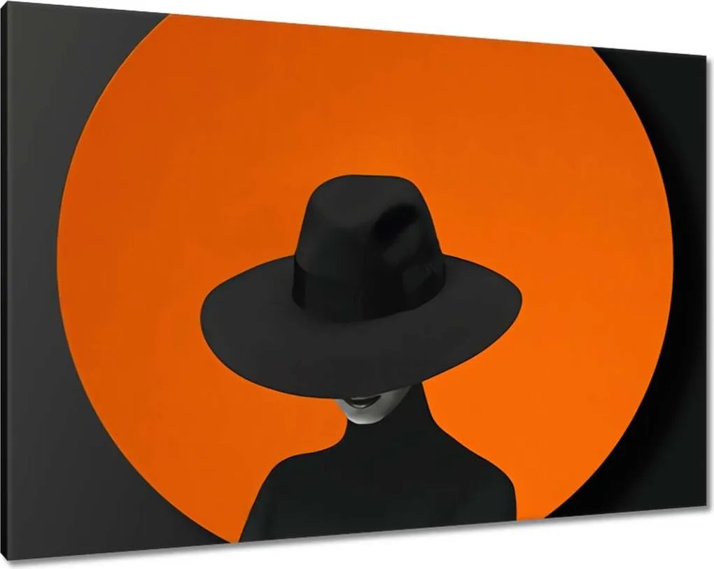 Vászonkép 100x70 Elegancia a kalapban