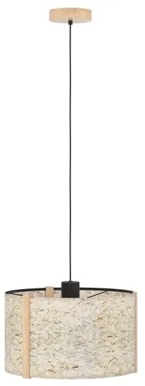 Eglo 390323 - Csillár zsinóron HONTONGAS 1xE27/25W/230V bézs