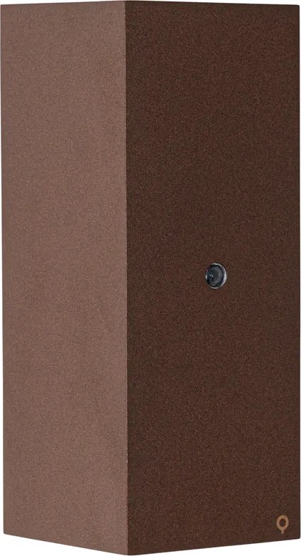 Fali lámpa rozsdabarna 2 fényes GU10 AR70 IP44 világos-sötét érzékelővel - Baleno