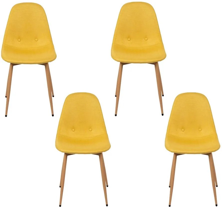 Avenberg RIVA Étkezőszék szett - 4db, sárga