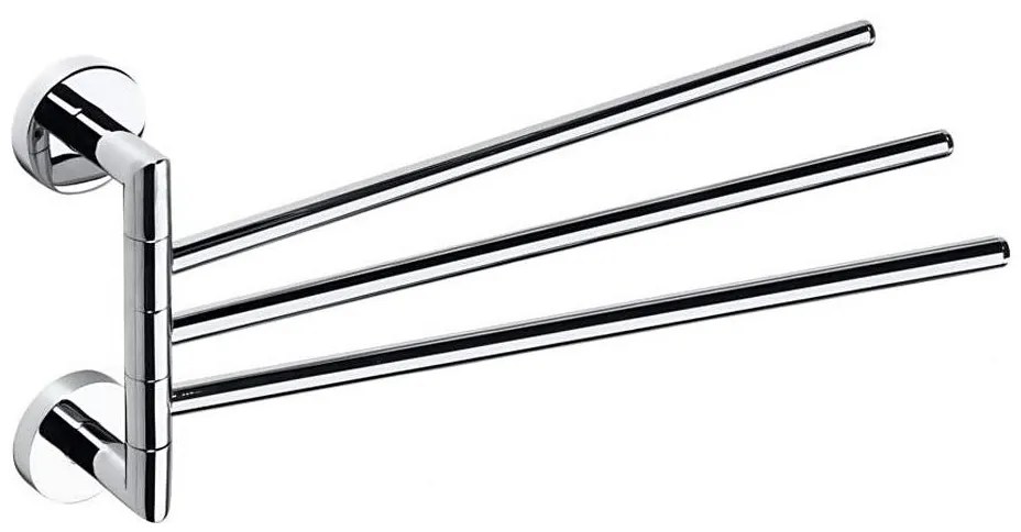 Sapho - X-ROUND forgatható, falra szerelhető törölközőtartó 19,5x45 cm fényes króm