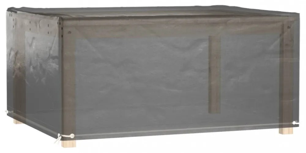 2 db téglalap alakú kerti bútorhuzat 8 fűzőlyukkal 160x120x75cm