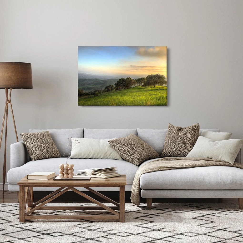 Kép - Kilátás a dombról (90x60 cm)