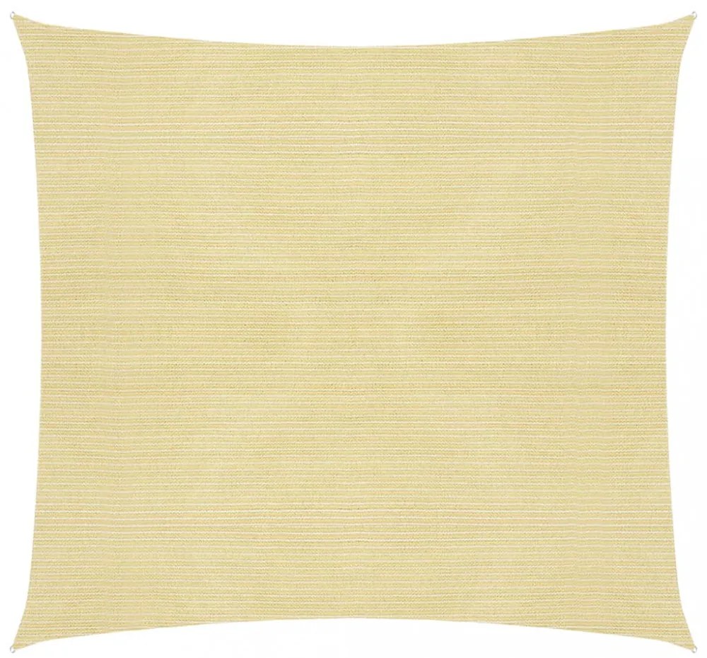 négyzet alakú HDPE napvitorla 2 x 2 m bézs