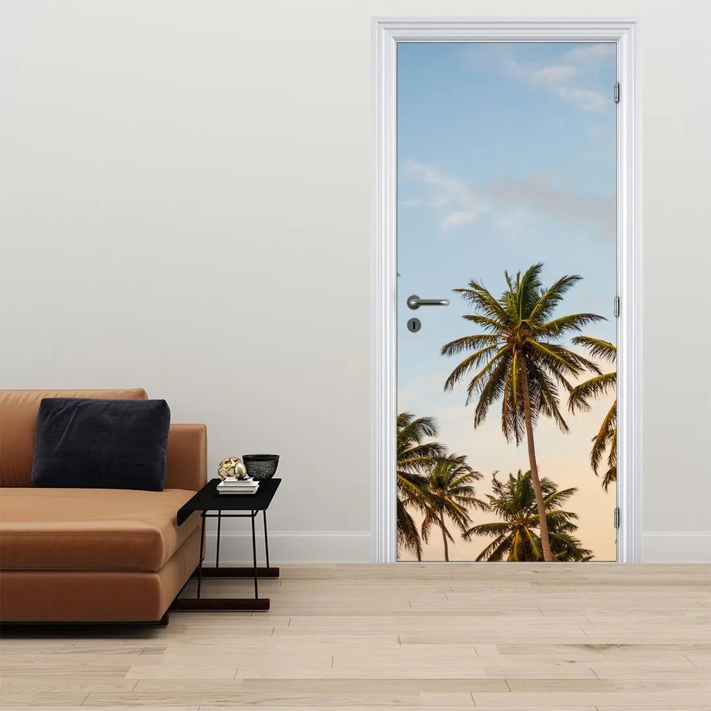 Fotótapéta ajtóra - Pálmafák (95x205cm)