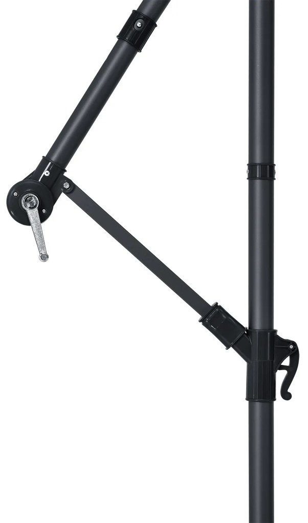 Juskys LED napernyő Brazília 350 cm - krém