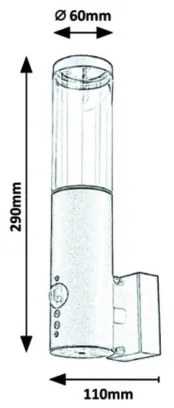 Rabalux - Kültéri fali lámpa érzékelővel 1xGU10/7W/230V IP44