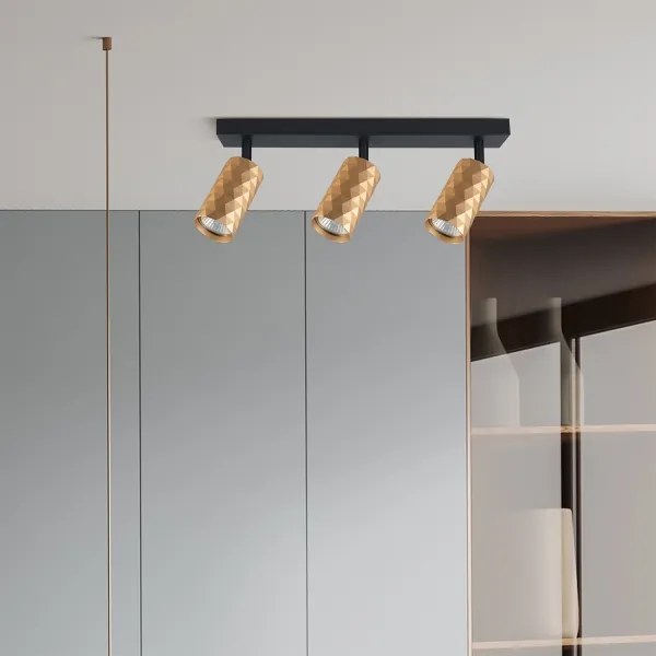 Brilagi - LED RGBW, dimmelhető spotlámpa SELE DIAMANT 3xGU10/4,8W/230V arany