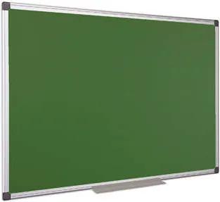 Krétás tábla, zöld felület, nem mágneses, 90x120 cm, alumínium keret